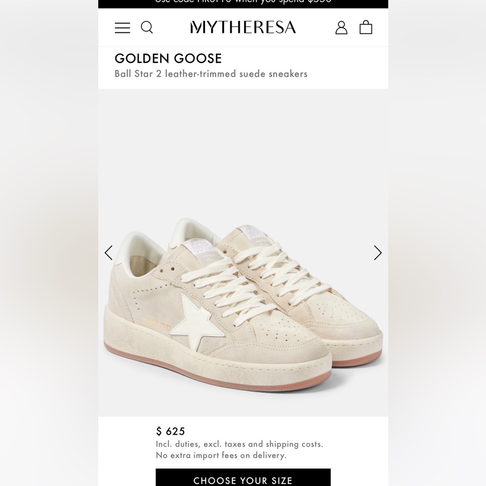 Golden goose ball star 2 size 36